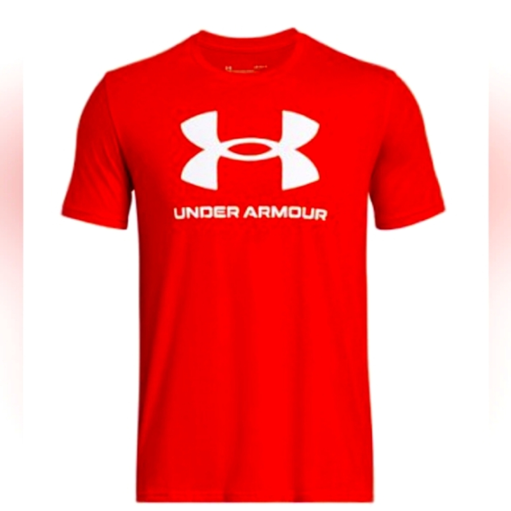 Mens Under Armour T-Shirt 🔥 Size 2XL 🆕 Orange - NWT - Athletic Shirt